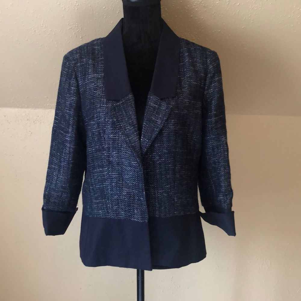 Adriana Papell Tweed Blazer